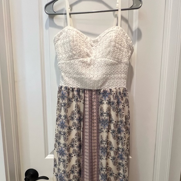 Lily Rose Boho 🦚 Maxi Spaghetti Strap Dress 🪷 - Picture 3 of 6